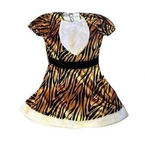 Girls Tiger Costume Dress Size 8-10